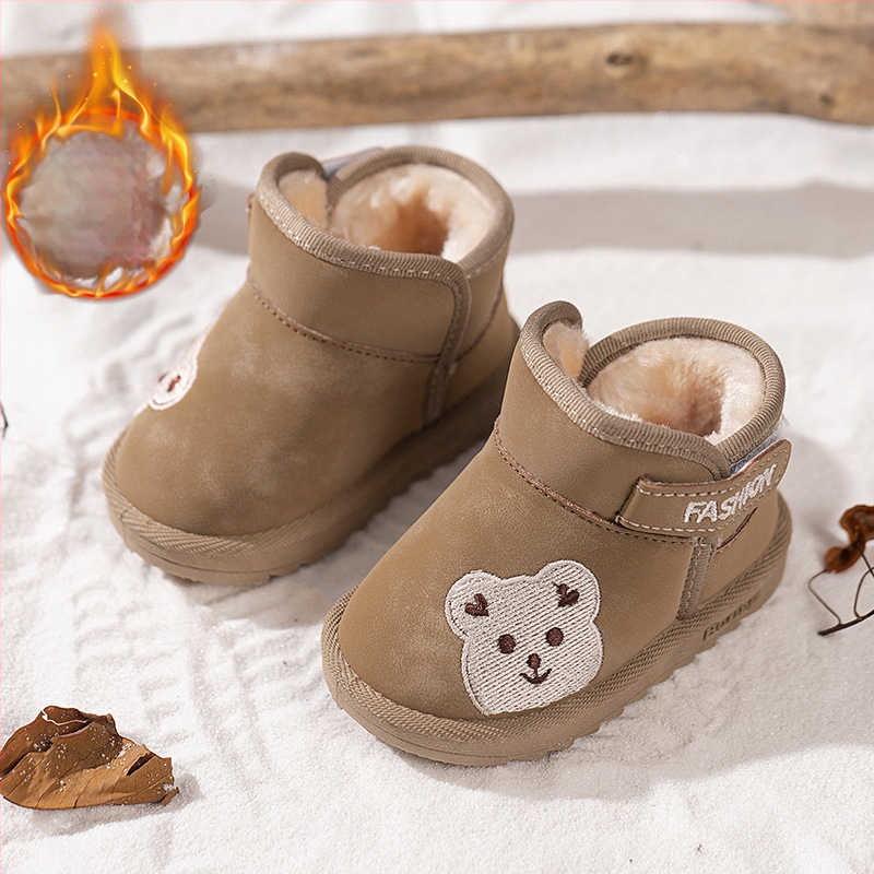 Členkové topánky z umelej kože HY-4, európsko-americký štýl, pre deti 1-6 rokov