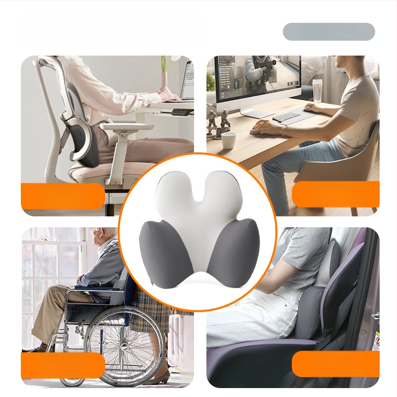 Lianda opora bedra s pamäťovou penou pre kanceláriu a auto, nordický štýl, univerzálne uchytenie, všetky ročné obdobia