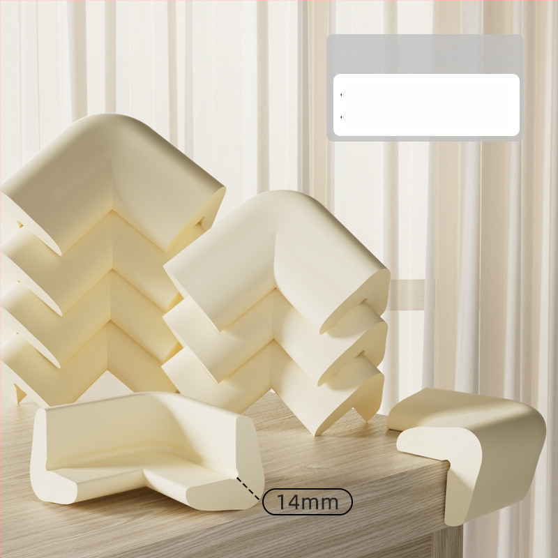 Shield Dad Dieťa stôl roh ochranný roh - Pravouhlý, proti kolíziám, balenie 100 kusov