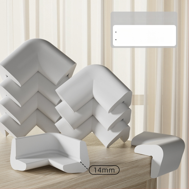 Shield Dad Dieťa stôl roh ochranný roh - Pravouhlý, proti kolíziám, balenie 100 kusov