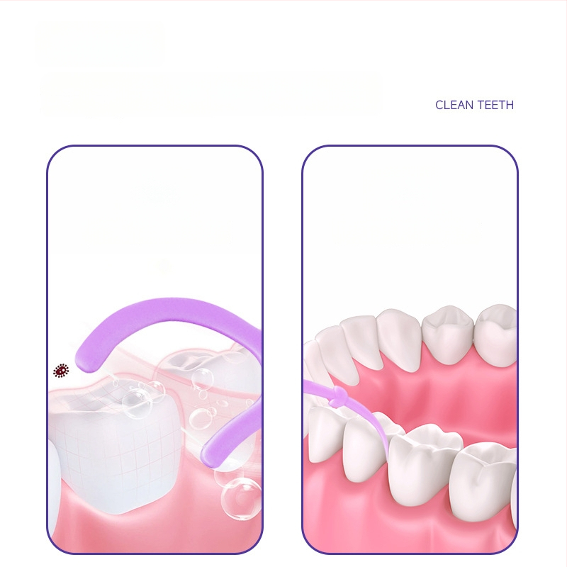 Dentálny niť Jian – ovocná príchuť, plastový materiál, jednorázová, 30–50 kusov v balení