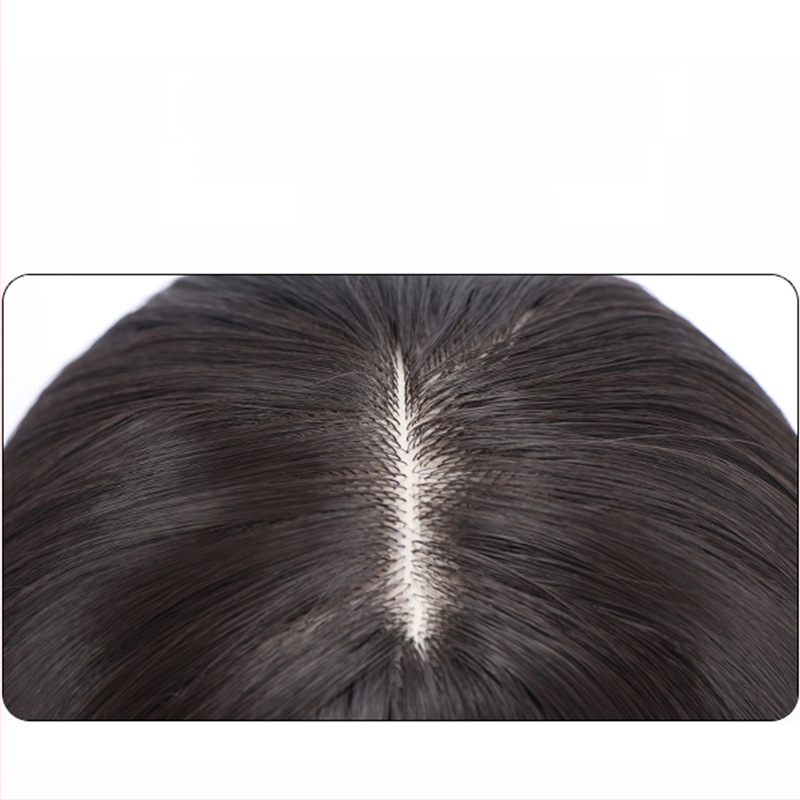 Parochňa pre ženy, 3D výmenný diel vlasov, kučeravé vlasy na temene, veľké vlny na hornej časti