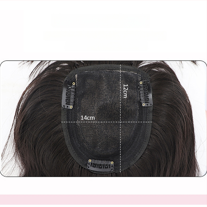 Parochňa pre ženy, 3D výmenný diel vlasov, kučeravé vlasy na temene, veľké vlny na hornej časti