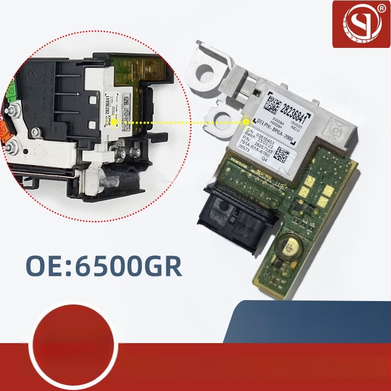 6500GR modul riadenia batérie, model 28236841, 9666527680; kód produktu 28236841 6500GR 9666527680; kompatibilný s Peugeot 3008 a Citroën C4