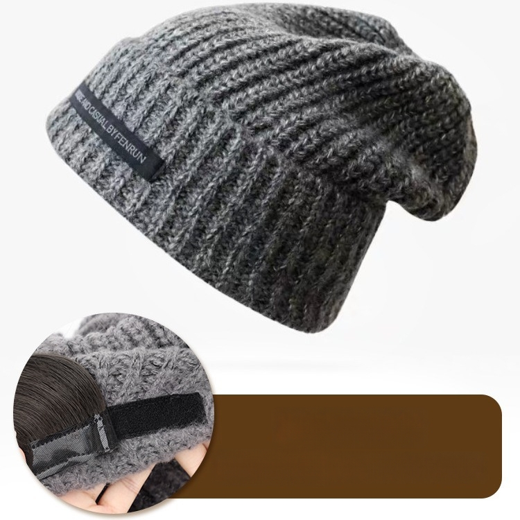 Set čiapka-paruka pre ženy, dlhá kučeravá parochňa, materiál: drôt s vysokou teplotou, model MZ-20-59, štýl kórejský