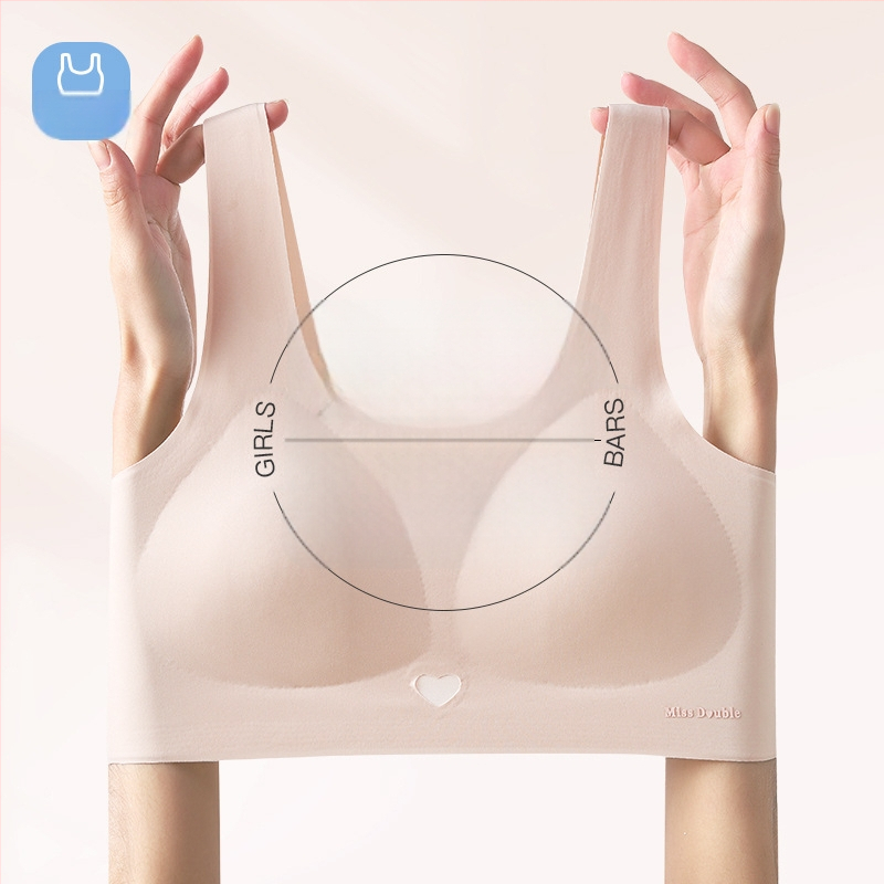 Vestový štýl bez podprsenky pre tínedžerky, bezšvové trojuholníkové košíčky, priedušný Ice Silk nylon