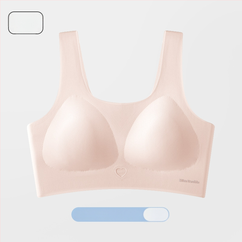 Vestový štýl bez podprsenky pre tínedžerky, bezšvové trojuholníkové košíčky, priedušný Ice Silk nylon