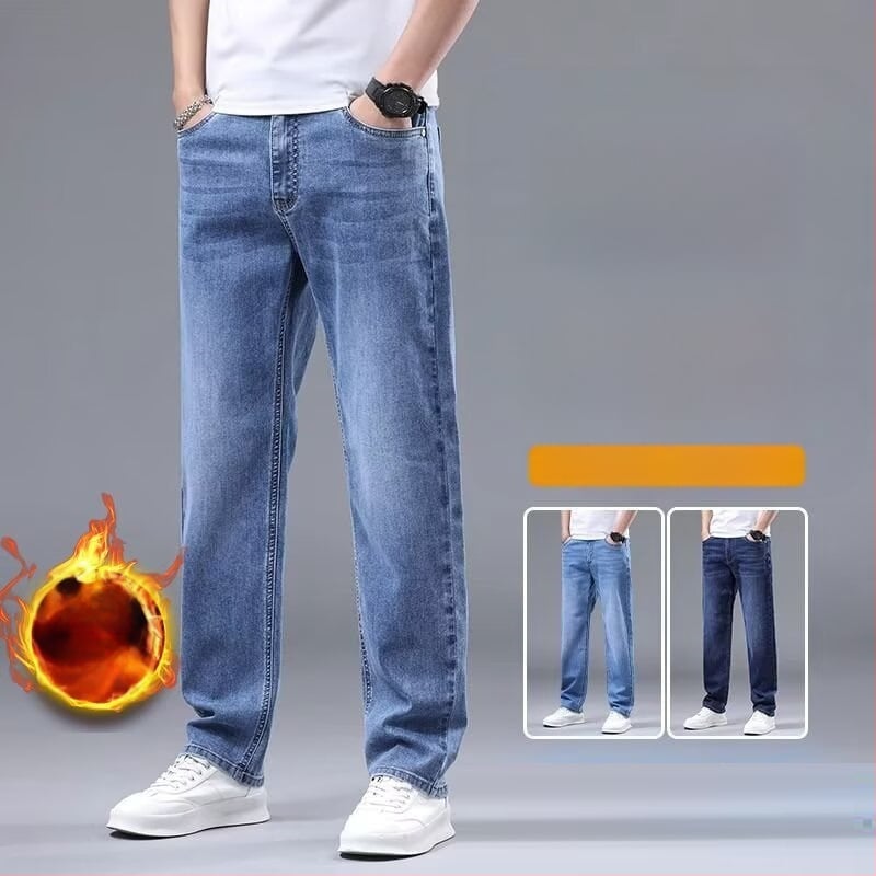 Džínové nohavice s rovnym strihom – stredný pás, stredná elasticita, mestský štýl, jeseň-zima 2025