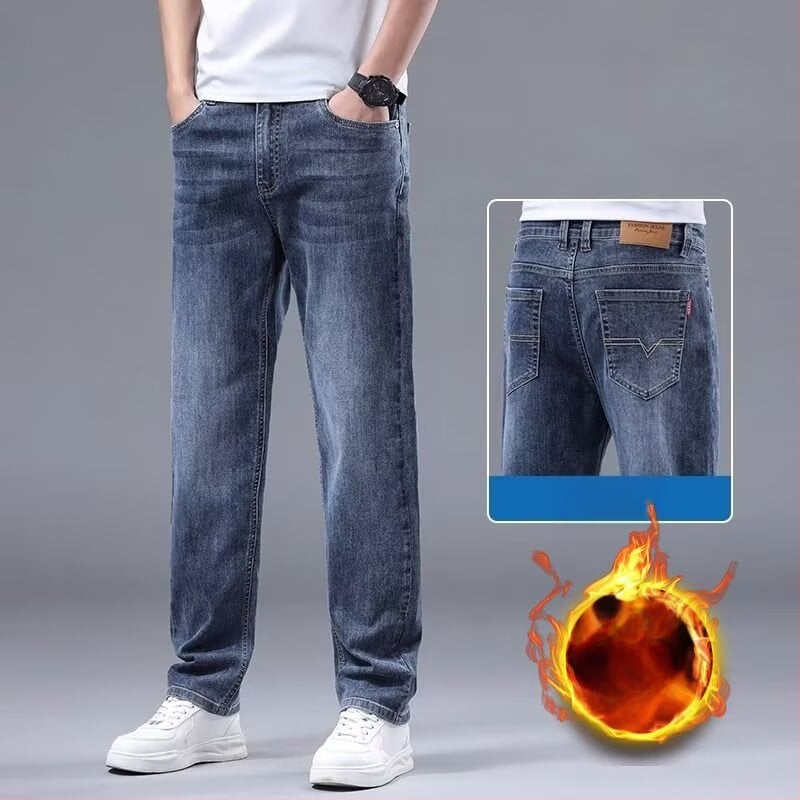 Džínové nohavice s rovnym strihom – stredný pás, stredná elasticita, mestský štýl, jeseň-zima 2025