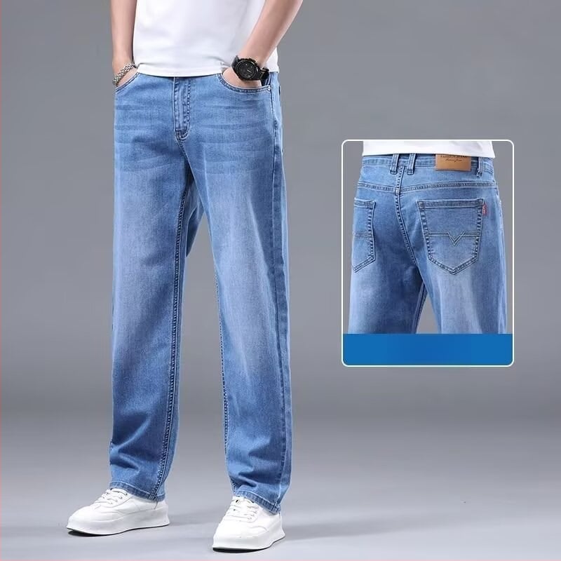 Džínové nohavice s rovnym strihom – stredný pás, stredná elasticita, mestský štýl, jeseň-zima 2025