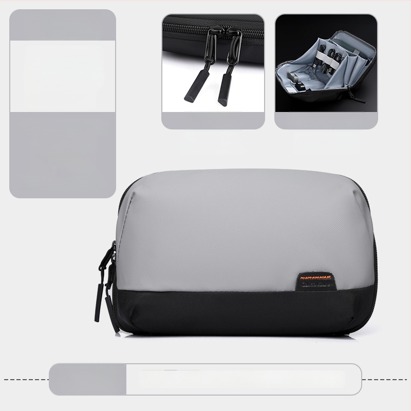 Mužský vodotesný cestovný organizér z Oxford textílie na dátové káble, kancelárske potreby a kozmetiku