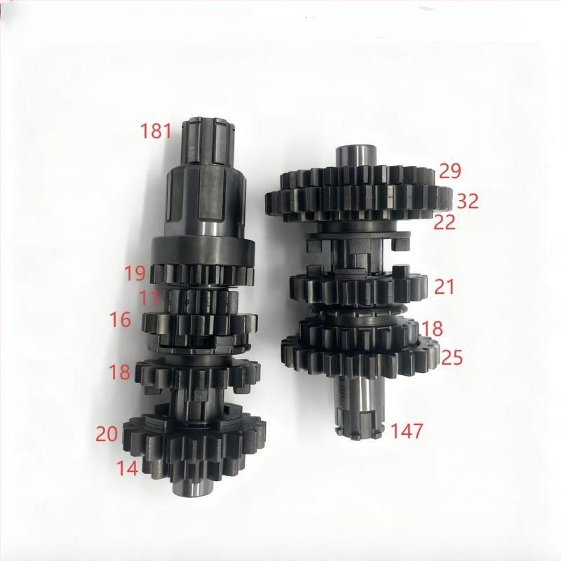 Sada hlavných a vedľajších hriadeľov pre motocykel Kailxun CPS250 – 250 cm3, jednocyklový motor