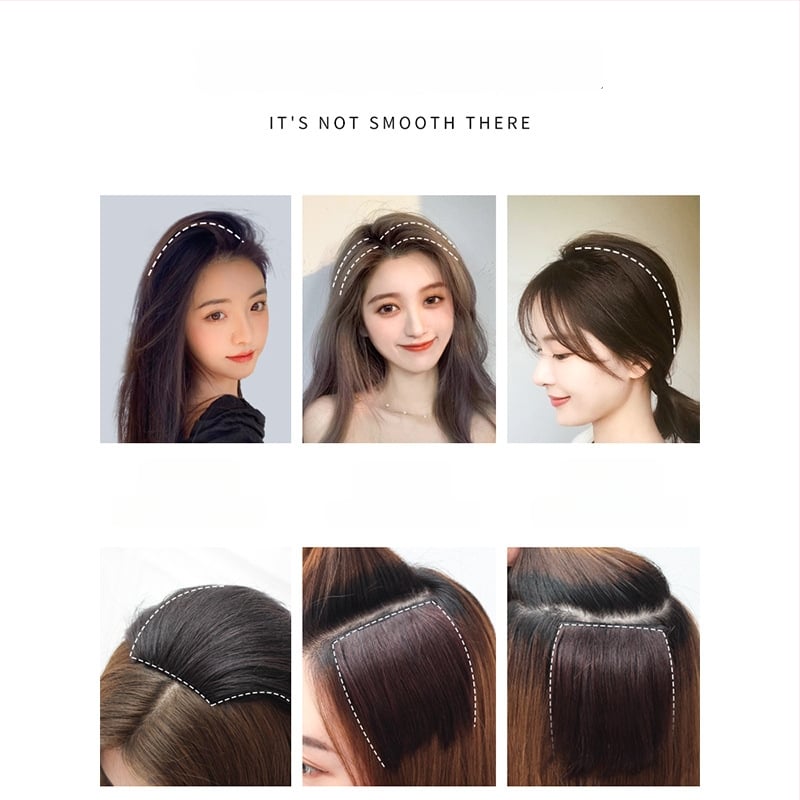 Príčesok pre ženy, podložka na korene pre objem, rovný štýl, vysokoteplotné vlákna