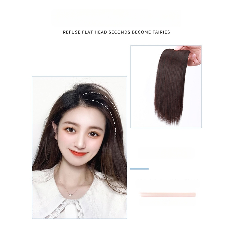 Príčesok pre ženy, podložka na korene pre objem, rovný štýl, vysokoteplotné vlákna