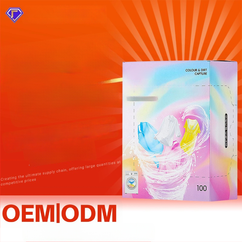 Kayyear Värviabsorbeeruvad pesulapid, 100 tk, riietele anti-värvi ülekandmise jaoks, pesumasina värvi kaitse