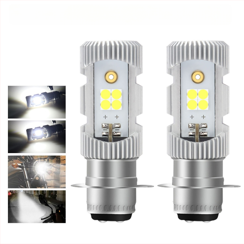 Motocykel LED hlavné svetlo P15D, dvojfarebné, integrované blízko a diaľkové, hliníková zliatina, 9–96V, LED 3030, model motor251-p15d, Kevanly