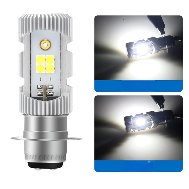 Motocykel LED hlavné svetlo P15D, dvojfarebné, integrované blízko a diaľkové, hliníková zliatina, 9–96V, LED 3030, model motor251-p15d, Kevanly