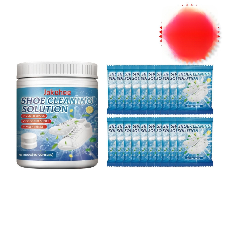 Jakehoe Biele tenisky čistacie tablety pre kanvasové tenisky a športovú obuv, 56 kusov v balení, Produktový kód JHC01-A017-100-BU3, OEM