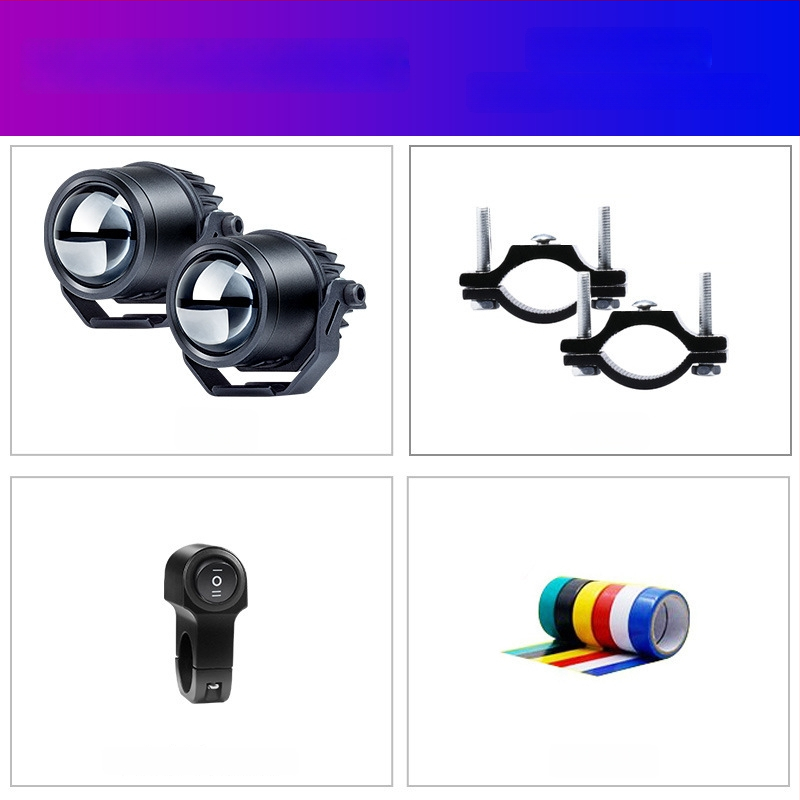 Motocyklistický LED reflektor A9, 30W, 12-85V, viac ako 5000 lm, 6000K, krátky a dlhý lúč