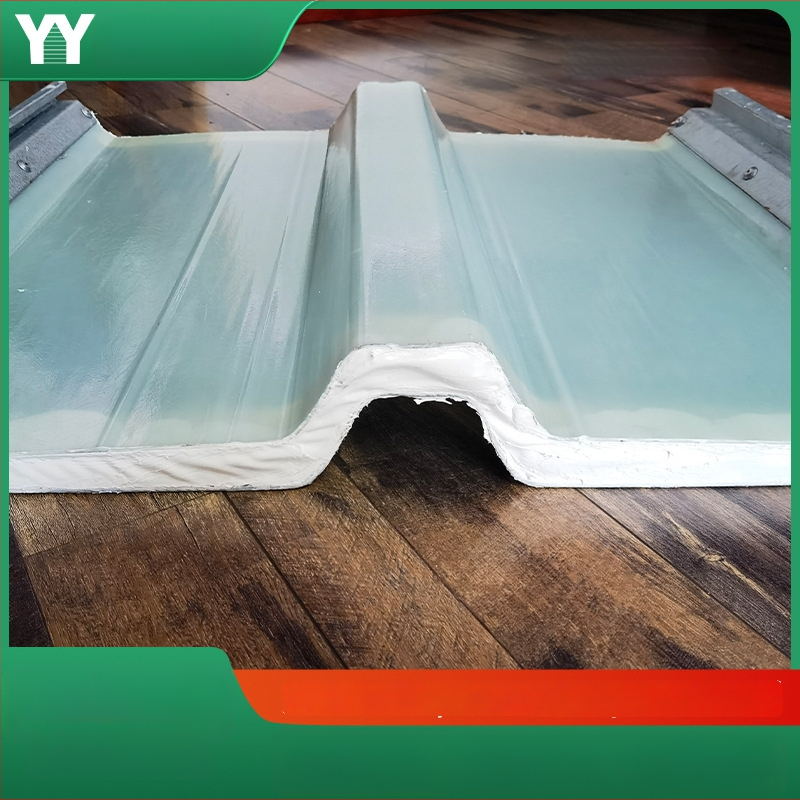 Priehľadný FRP strešný panel pre továrenské budovy a rekonštrukciu skleníkov, na objednávku vyrobené