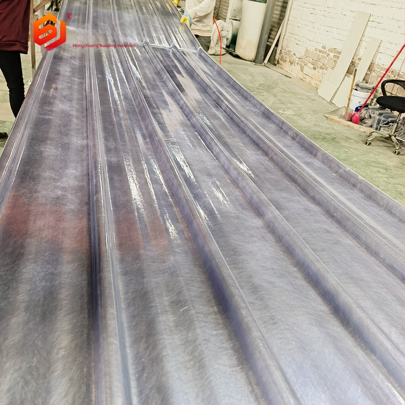 FRP priesvitné strešné panely pre skleník, typ 840, značka Hongchuang, pôvod Guangdong