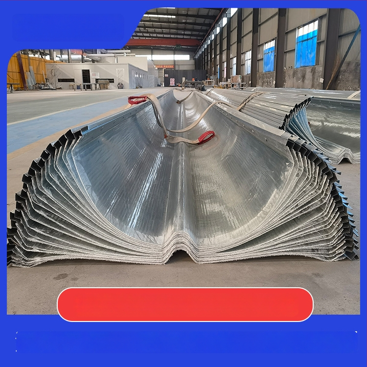 FRP priehľadné panely s oceľovými okrajmi, nehorľavé, UV odolné, svetelná prechodnosť ≥70%, pre strešné osvetlenie oceľových konštrukcií (Typy 470/760/820/940/1410)