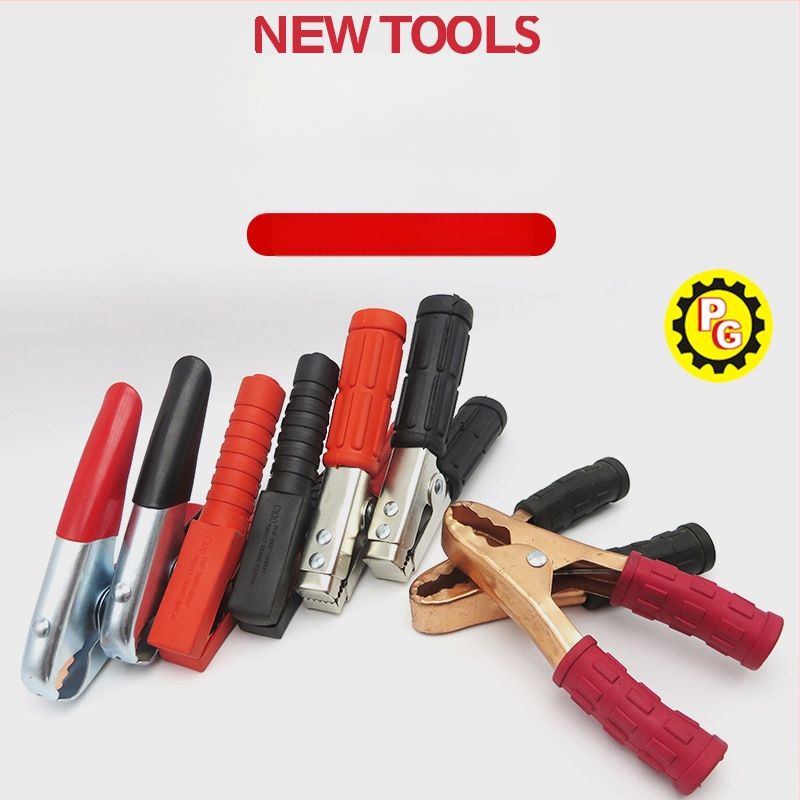 1000A svorka k autobatérii so živým vodičom na nabíjanie a testovanie