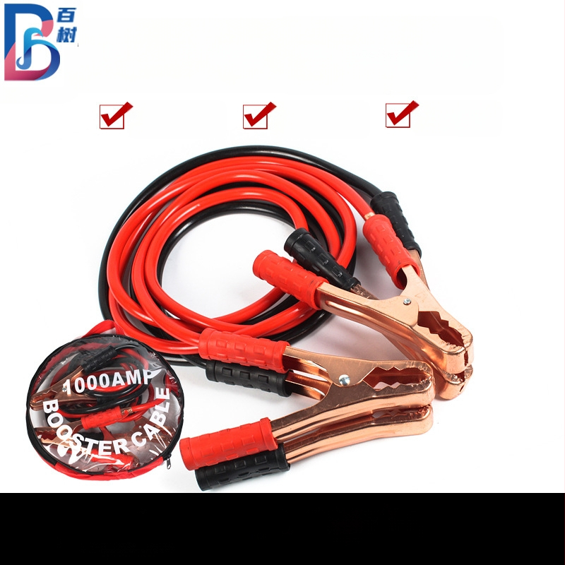 Auto štartovací kábel 1000A s meďovým jadrom, PVC izolácia, 2 m, pre autá/SUV