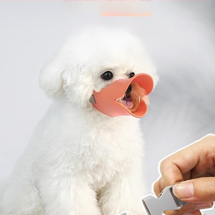 Silikoonist koera suuümbris anti-hammustamise ja anti-laukumise funktsioonidega, takistab söömist, väikestele ja keskmistele koertele