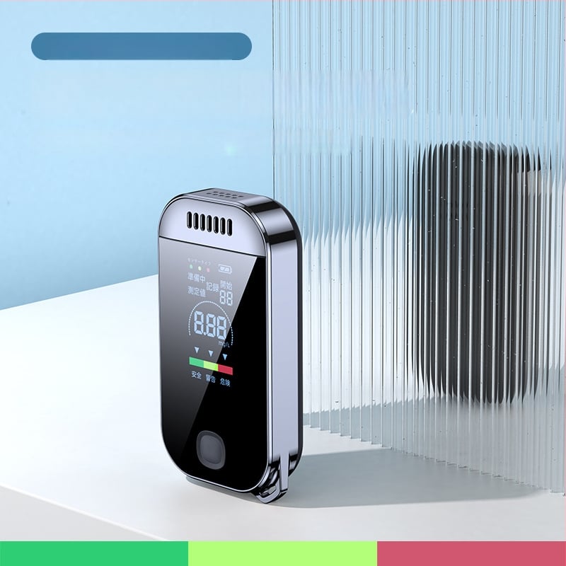 Automobilový dychový tester alkoholu Bymaocar ABS — prenášateľný tester alkoholu s digitálnym displejom a hlasovým upozornením; možnosť súkromnej značky a prispôsobenia