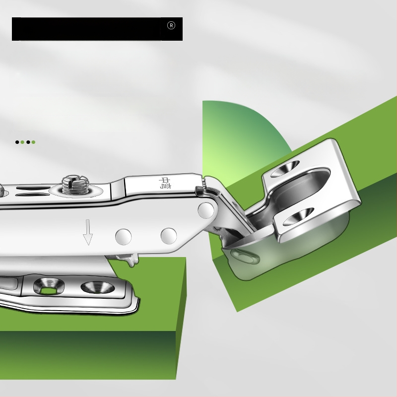 Hüdrauliline riidekapu uksehingam amortisaatoriga, 304 roostevabast terasest, mudel 304A, peen poleerimine, moodsus ja lihtne stiil