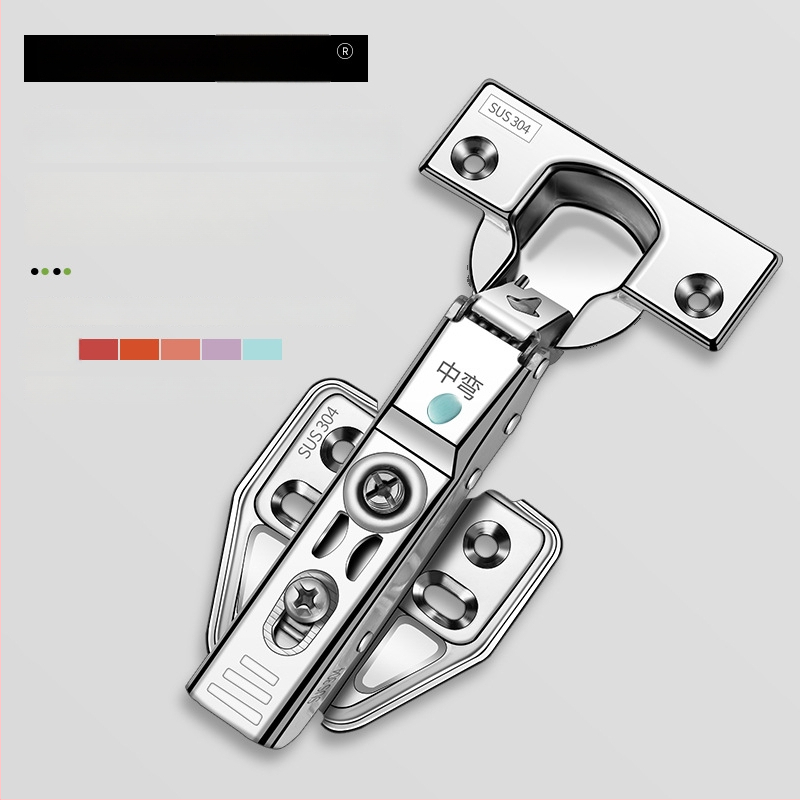 Hüdrauliline riidekapu uksehingam amortisaatoriga, 304 roostevabast terasest, mudel 304A, peen poleerimine, moodsus ja lihtne stiil