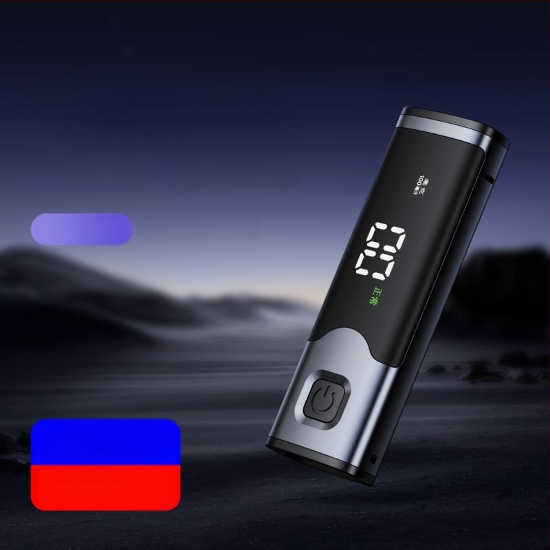 Prenosný tester alkoholu do auta, vysoká presnosť, hliníková zliatina + ABS