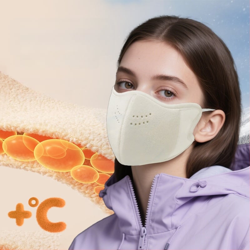 Unisex zimná teplá maska z austrálskej vlny, saténový povrch, odolná proti prachu a vetru