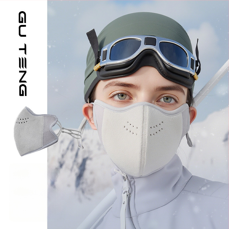 Unisex zimná teplá maska z austrálskej vlny, saténový povrch, odolná proti prachu a vetru