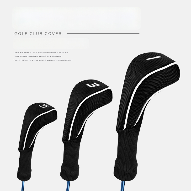 Голф калъфи за глави, платно, трисет комплект, отпечатано лого, персонализируеми
