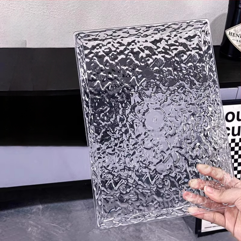 Akrylový stolný podnos, štvorcový tvar, moderný minimalistický štýl, možnosť prispôsobenia