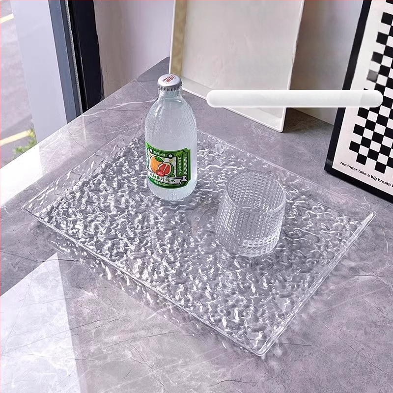 Akrylový stolný podnos, štvorcový tvar, moderný minimalistický štýl, možnosť prispôsobenia