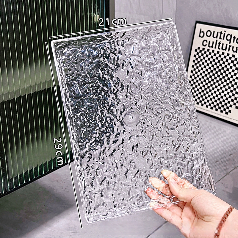 Akrylový stolný podnos, štvorcový tvar, moderný minimalistický štýl, možnosť prispôsobenia