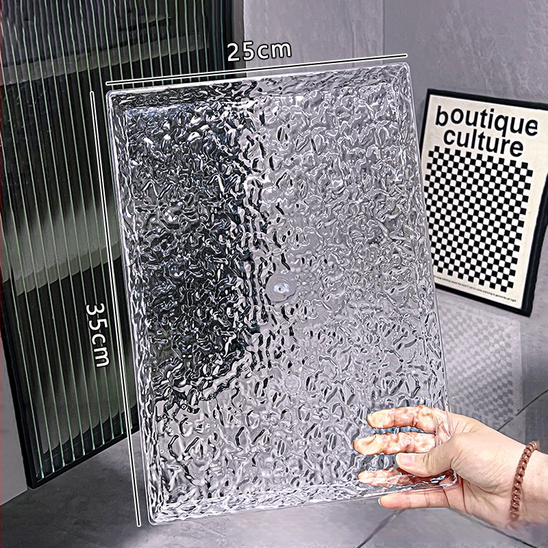 Akrylový stolný podnos, štvorcový tvar, moderný minimalistický štýl, možnosť prispôsobenia