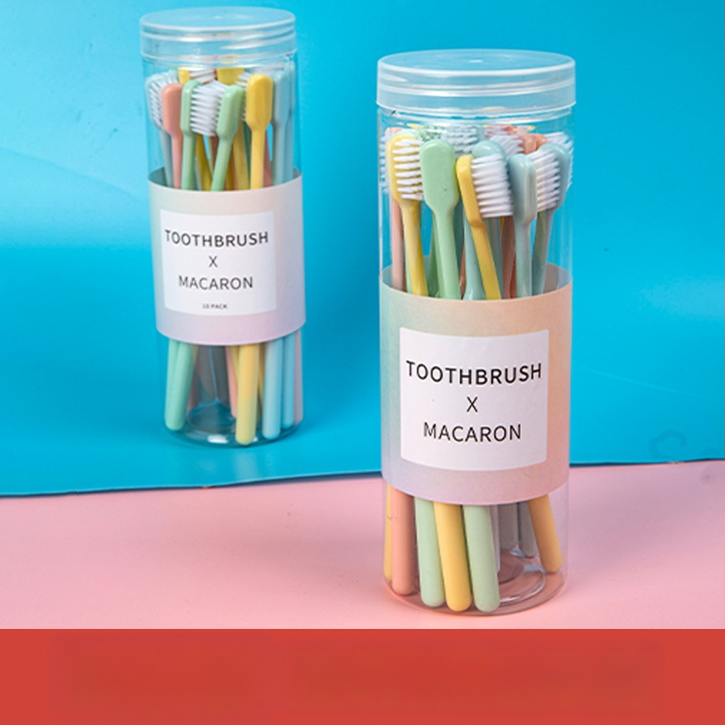 Ručná zubná kefka, mäkké štetiny, balené vo vedre, 20 ks, pre dospelých