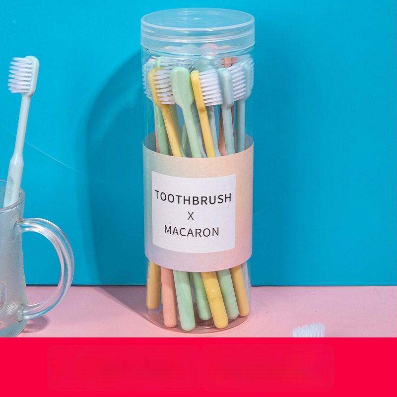 Ručná zubná kefka, mäkké štetiny, balené vo vedre, 20 ks, pre dospelých