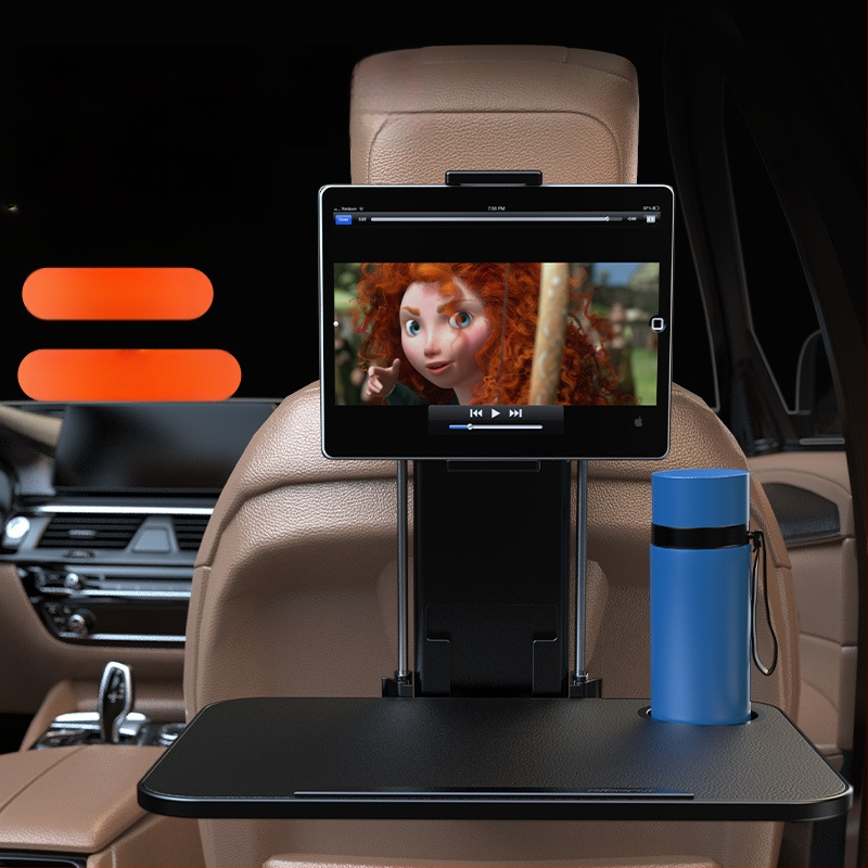 Stôl pre zadnú lavicu auta – viacfunkčný, skladací, demontovateľný; Materiál: plast; Inštalácia: na stenu; Značka: Helloleiboo/Leiben; Univerzálna kompatibilita