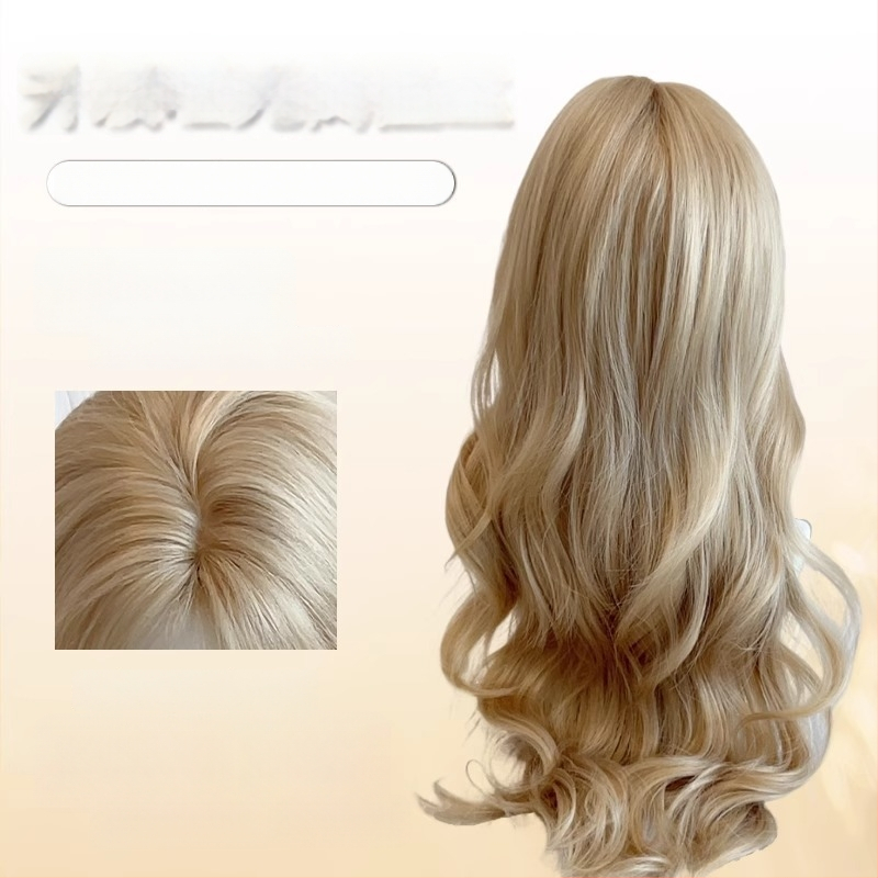 Garā cirtaina parūka sievietēm ar sānu bangām, temperatūras izturīgas šķiedras, mehāniskā ražošana, modelis 0041