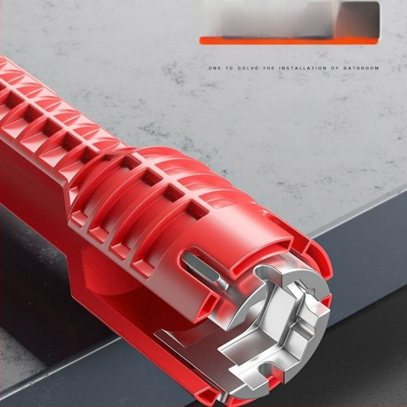 Pravý uhol polohovací nástroj - viacúčelový vodoinštalačný nástroj do kúpeľne pre demontáž a inštaláciu umývadla, rúr, kohútikov a uhlových ventilov (Import: Nie; Žiadne licencované súkromné značky)