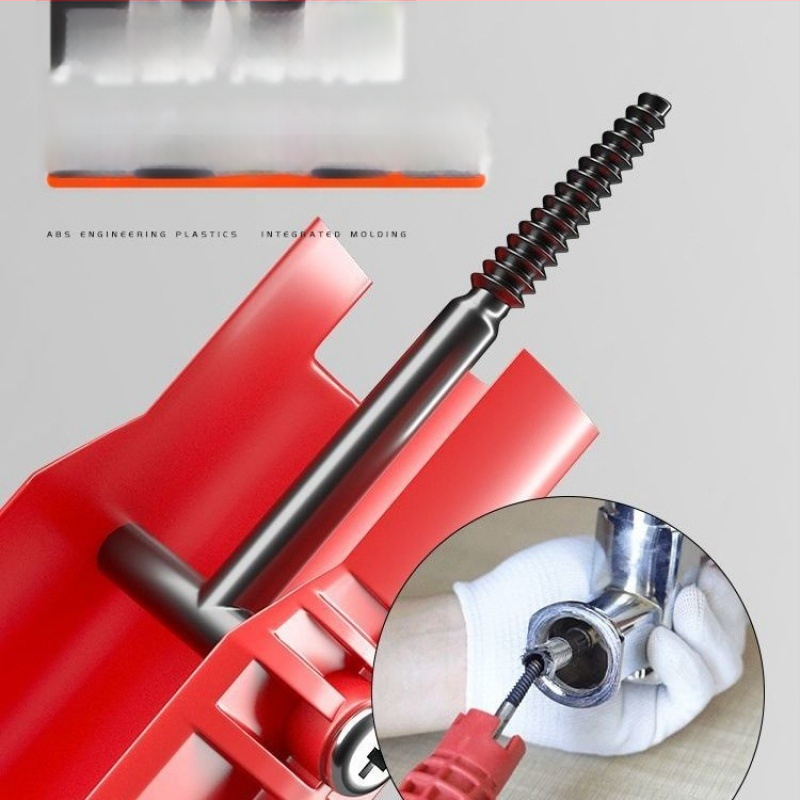 Pravý uhol polohovací nástroj - viacúčelový vodoinštalačný nástroj do kúpeľne pre demontáž a inštaláciu umývadla, rúr, kohútikov a uhlových ventilov (Import: Nie; Žiadne licencované súkromné značky)