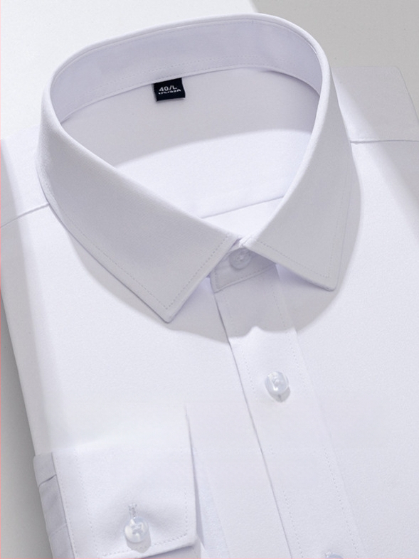 Meeste pikkade varrukatega särk, slim-fit, kortsuvaba, hingav polüesteri segu 92,6%