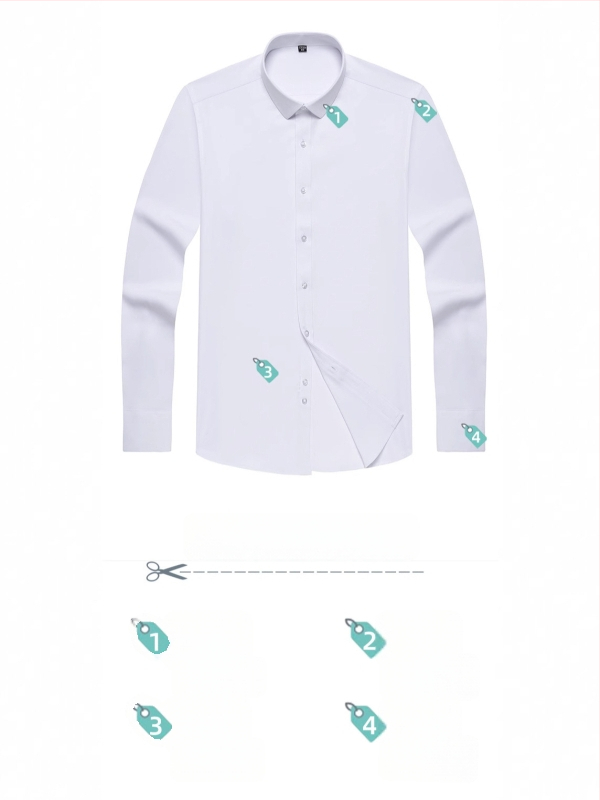 Meeste pikkade varrukatega särk, slim-fit, kortsuvaba, hingav polüesteri segu 92,6%