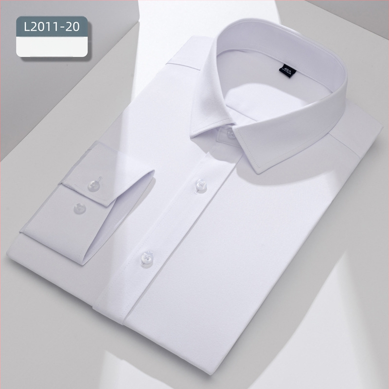 Meeste pikkade varrukatega särk, slim-fit, kortsuvaba, hingav polüesteri segu 92,6%