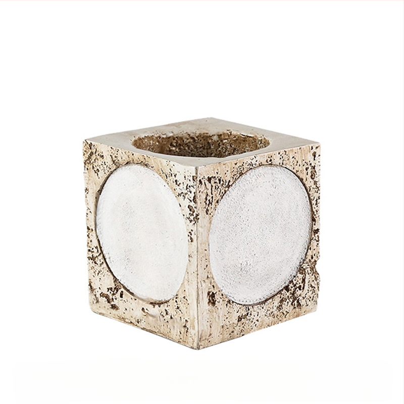 Váza – syntetická živica • moderné umelecké štýly • kartónové balenie • dekor do pracovného priestoru